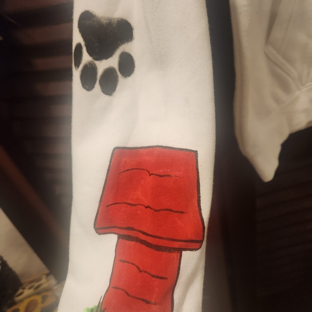 Adidas White Hoodie with Black Logo - Picture 6 of 7